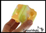 LAST CHANCE - LIMITED STOCK - Dice Cube Bubble Pop Ball -  Bubble Poppers on Ball Squeeze to Pop - Silicone Push Poke Bubble Wrap Fidget Toy - Press Bubbles to Pop - Bubble Popper Sensory Stress Toy