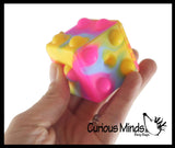 LAST CHANCE - LIMITED STOCK - Dice Cube Bubble Pop Ball -  Bubble Poppers on Ball Squeeze to Pop - Silicone Push Poke Bubble Wrap Fidget Toy - Press Bubbles to Pop - Bubble Popper Sensory Stress Toy
