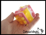 LAST CHANCE - LIMITED STOCK - Dice Cube Bubble Pop Ball -  Bubble Poppers on Ball Squeeze to Pop - Silicone Push Poke Bubble Wrap Fidget Toy - Press Bubbles to Pop - Bubble Popper Sensory Stress Toy
