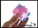 LAST CHANCE - LIMITED STOCK - Dice Cube Bubble Pop Ball -  Bubble Poppers on Ball Squeeze to Pop - Silicone Push Poke Bubble Wrap Fidget Toy - Press Bubbles to Pop - Bubble Popper Sensory Stress Toy
