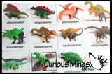 Animal Match - DINOSAURS - Miniature Animals with Matching Cards - 2 Part Cards.  Montessori learning toy, language materials - Dinosaurs
