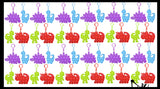 Mini Dinosaur Bubble Pop Fidget Toy on Clip - Silicone Push Poke Bubble Wrap Fidget Toy - Press Bubbles to Pop the Bubbles Down Clip on Backpack or Bag - Bubble Popper Sensory Stress Toy