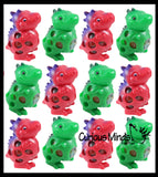 Soft Mesh Dinosaur with Water Beads Squeeze Stress Ball  -  Sensory, Stress, Fidget Toy