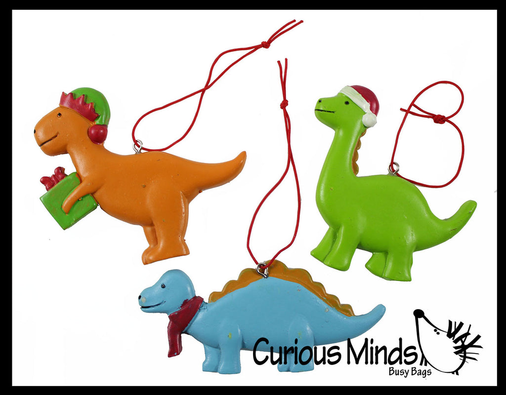 Cute Dinosaur Animal Christmas Ornaments for Tree -  Dino Christmas Holiday Decorations