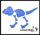 Dinosaur Bones Sand Mold Beach Set - Sand Castle Set with Dino Fossil Skeletons - Make 3 Styles