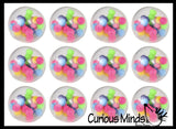 Set of 3 Different Sized Molecule DNA Balls - All 3 Sizes -  Molecule DNA Ball - Squishy Fidget Ball - Unique Fun Stress Ball Filled with Squishy Balls