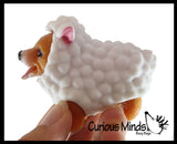 Cute Dog in Costume - Dog Crushed Bead Sand Filled - Doggy Lover Sensory Fidget Toy Weighted - Removable Costume Doll