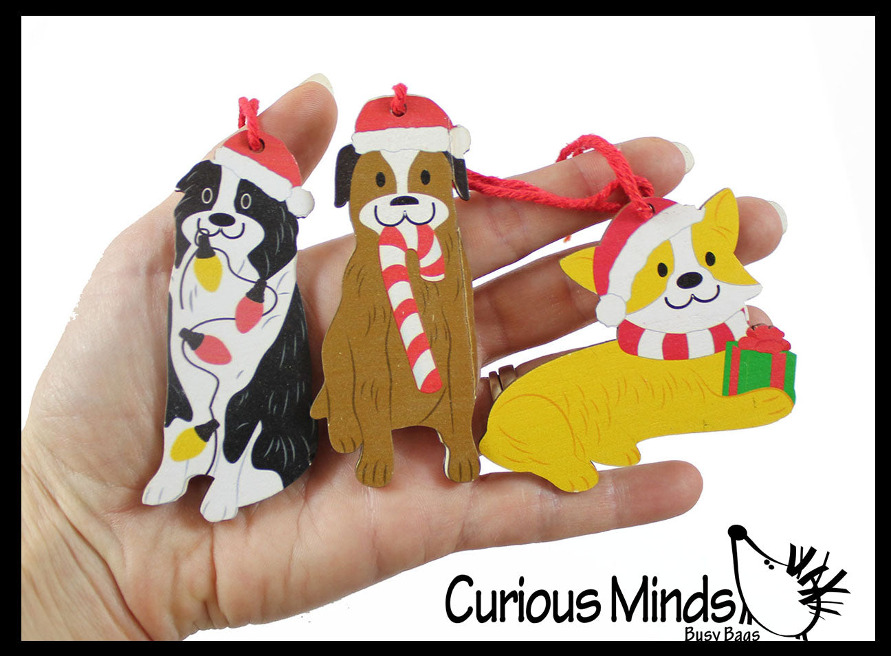Cute Dog Christmas Ornaments for Tree -  Christmas Holiday Decorations