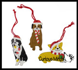 Cute Dog Christmas Ornaments for Tree -  Christmas Holiday Decorations