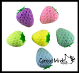 Super Soft Strawberry Doh Squeeze Balls - Doh - Ultra Squishy and Moldable Dough Relaxing Sensory Fidget Stress Toy