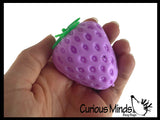 Super Soft Strawberry Doh Squeeze Balls - Doh - Ultra Squishy and Moldable Dough Relaxing Sensory Fidget Stress Toy