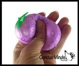 Super Soft Strawberry Doh Squeeze Balls - Doh - Ultra Squishy and Moldable Dough Relaxing Sensory Fidget Stress Toy