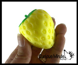 Super Soft Strawberry Doh Squeeze Balls - Doh - Ultra Squishy and Moldable Dough Relaxing Sensory Fidget Stress Toy