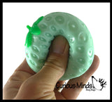 Super Soft Strawberry Doh Squeeze Balls - Doh - Ultra Squishy and Moldable Dough Relaxing Sensory Fidget Stress Toy