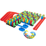 Domino Kinetic Set - 143 Piece Set with Stunt Accessories - Bulk Dominoes - Made in the USA - STEM STEAM