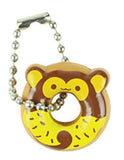 Cute Donut Animal Keychain Figurines - Mini Toys - Easter Egg Filler - Small Novelty Prize Toy - Party Favors - Gift