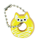Cute Donut Animal Keychain Figurines - Mini Toys - Easter Egg Filler - Small Novelty Prize Toy - Party Favors - Gift