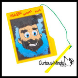 LAST CHANCE - LIMITED STOCK - Doodle Guy - Add Hair and Facial Hair - Magnetic Hair Funny Face Guy Sketch Doodle Pad - Travel Toy
