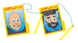 LAST CHANCE - LIMITED STOCK - Doodle Guy - Add Hair and Facial Hair - Magnetic Hair Funny Face Guy Sketch Doodle Pad - Travel Toy