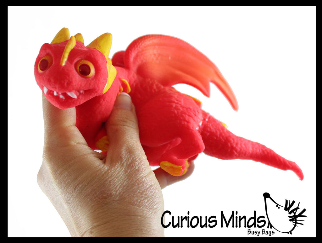 Soft Stretchy Dragon - Jumbo Floppy Squeezable Stress Toy