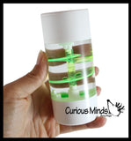 Bubble Spiral Liquid Dripping Timer - Calm Down Jar - Soothing and Calming Motion - Liquid Timer Sensory Office Desk Toy - Visual Stimulation