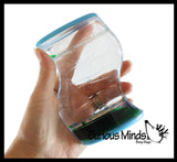 Double Dual Liquid Dripping Timer - Calm Down Jar - Soothing and Calming Motion - Liquid Timer Sensory Office Toy - Visual Stimulation