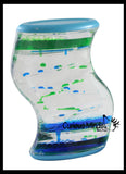 Double Dual Liquid Dripping Timer - Calm Down Jar - Soothing and Calming Motion - Liquid Timer Sensory Office Toy - Visual Stimulation