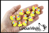 Duck Mini Erasers - Novelty and Functional Adorable Eraser Novelty Treasure Prize, School Classroom Supply, Math Counters - Sorting - Party Favor, Rubber Duckies Easter 144 (12 Dozen)