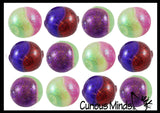 Dual Glitter Swirling Stress Ball -  Sensory, Stress, Fidget Toy Calm - 2 Colors, Squishy Fun