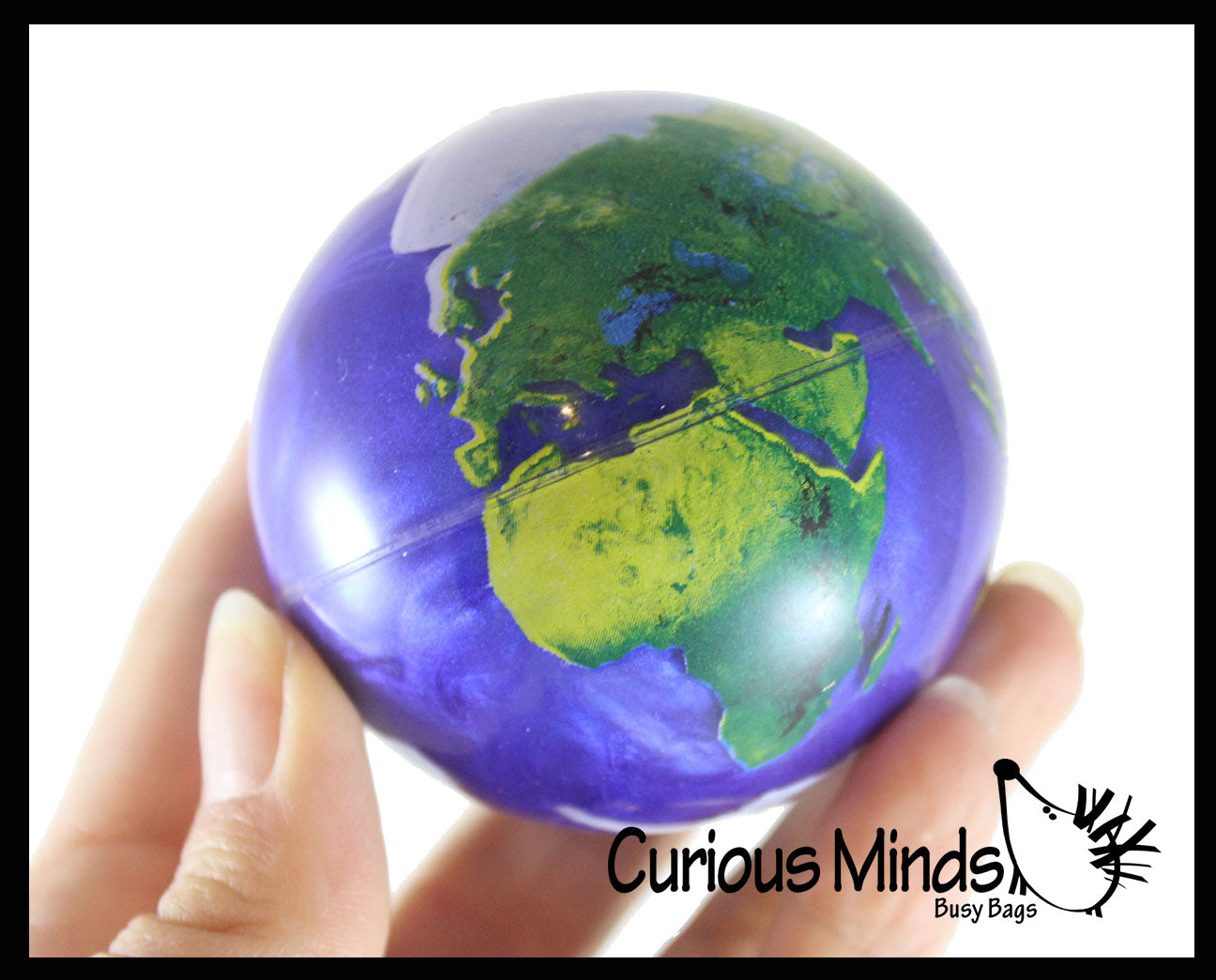 LAST CHANCE - LIMITED STOCK - Large Earth 2.5 Bouncy Ball - Swirling