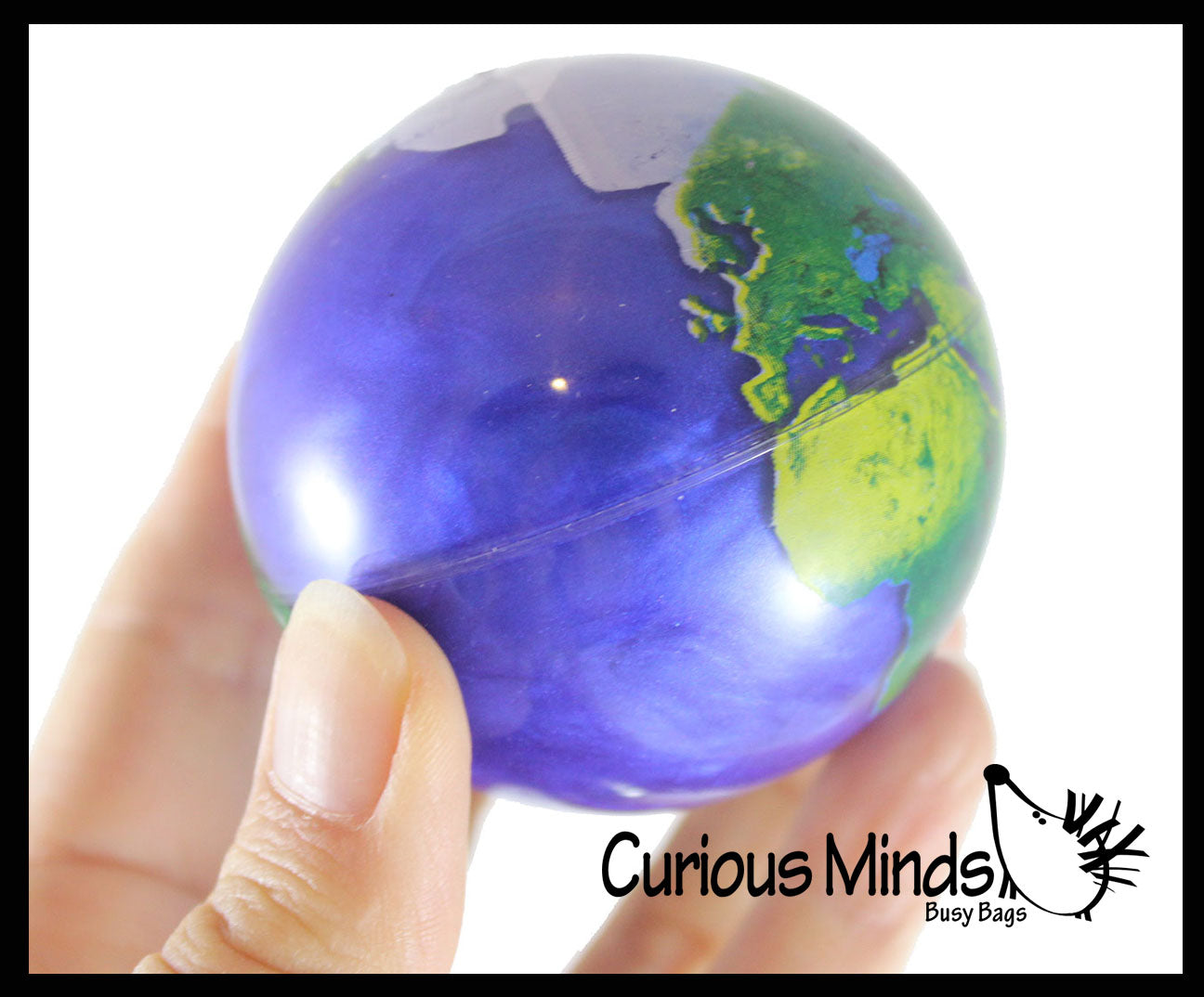 LAST CHANCE - LIMITED STOCK - Large Earth 2.5 Bouncy Ball - Swirling