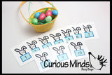 LAST CHANCE - LIMITED STOCK  - SALE - EASTER Busy Bag - Counting Eggs or Bunnies - Math Busy Bags Activity