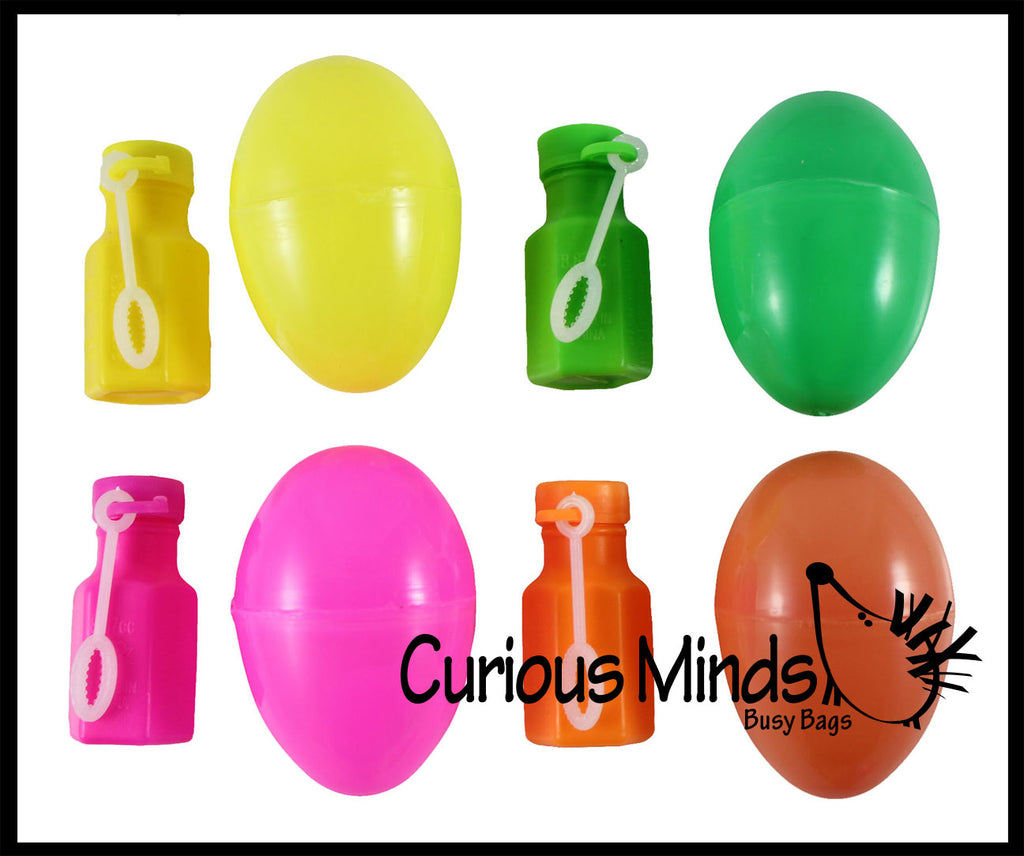 Pre-filled Easter Eggs with Bubbles - Easter Egg Hunt - Easter Basket - Party Favor