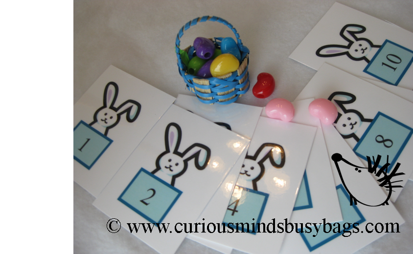 LAST CHANCE - LIMITED STOCK - CLEARANCE SALE - Easter Basket Filler Busy Bag - Easter Number Activity - Filling Baskets