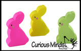 Cute Flat Squishy Slow Rise Bunny -  Scented Sensory, Stress, Fidget Toy - Easter Rabbit