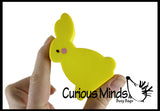 Easter Squishy Set of 3 - Cute Bunnies and Chick Squishy Slow Rise Bunny -  Scented Sensory, Stress, Fidget Toy - Easter Rabbit