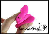 Easter Squishy Set of 3 - Cute Bunnies and Chick Squishy Slow Rise Bunny -  Scented Sensory, Stress, Fidget Toy - Easter Rabbit