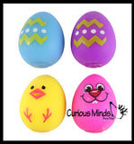 Easter Themed Doh Filled Stress Ball - Chick, Bunny, Eggs - Squishy Gooey  Squish Sensory Squeeze Balls - Easter Basket Fidget