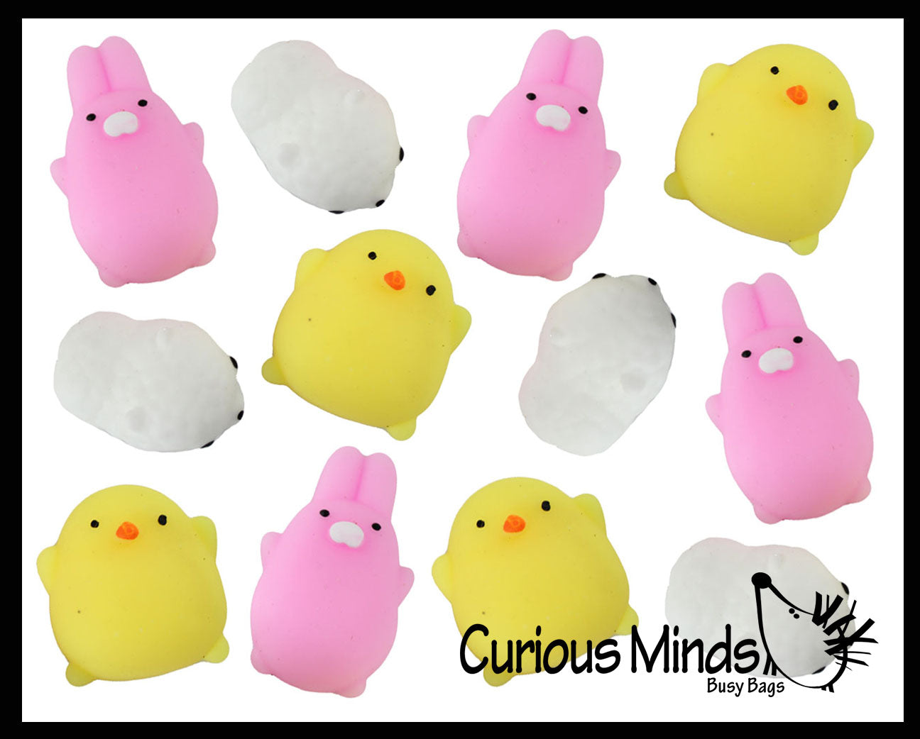 Easter Chick Bunny Lamb Themed Mochi Squishy Animals - Kawaii