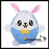 Easter Themed Reversible Plush - Inside Out - 2 in 1 Stuffed Toy - Switches to 2 Different Things