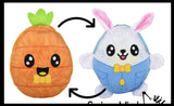 Easter Themed Reversible Plush - Inside Out - 2 in 1 Stuffed Toy - Switches to 2 Different Things