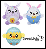 Easter Themed Reversible Plush - Inside Out - 2 in 1 Stuffed Toy - Switches to 2 Different Things