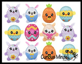 Easter Themed Reversible Plush - Inside Out - 2 in 1 Stuffed Toy - Switches to 2 Different Things