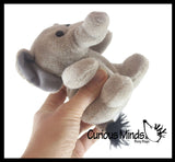 Cute Small Elephant Plush Stuffed Animals- Adorable Mini Plushie Toy - Soft Animal Plushie Stuffie
