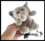 Cute Small Elephant Plush Stuffed Animals- Adorable Mini Plushie Toy - Soft Animal Plushie Stuffie
