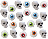 24 Body Stress Balls - Eye and Skull Stress Ball Toys - Doctor, Nurse, Med Students, Radiologist Halloween