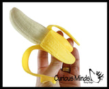 Realistic Stretchy Banana - Sensory, Stress, Squeeze Fidget Toy ADHD Special Needs Soothing