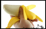 LAST CHANCE - LIMITED STOCK  - SALE - Set of 5 Fun Banana Toys - Moldable Sensory, Stress, Squeeze Fidget Toy ADHD Special Needs Soothing OT Water Beads