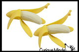 Realistic Stretchy Banana - Sensory, Stress, Squeeze Fidget Toy ADHD Special Needs Soothing