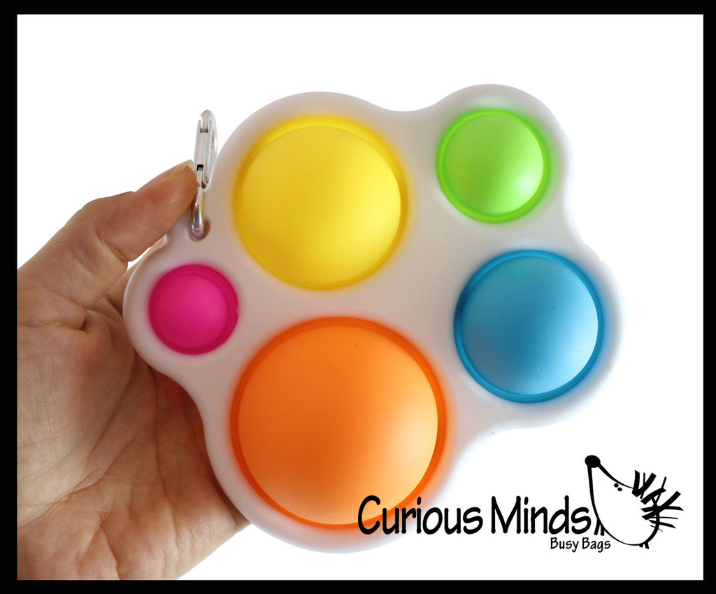 LAST CHANCE - LIMITED STOCK  - SALE - Hard Shell Multi Bubble Toddler to Adult - Bubble Wrap Pop Fidget Toy - 5 Different Size Bubbles